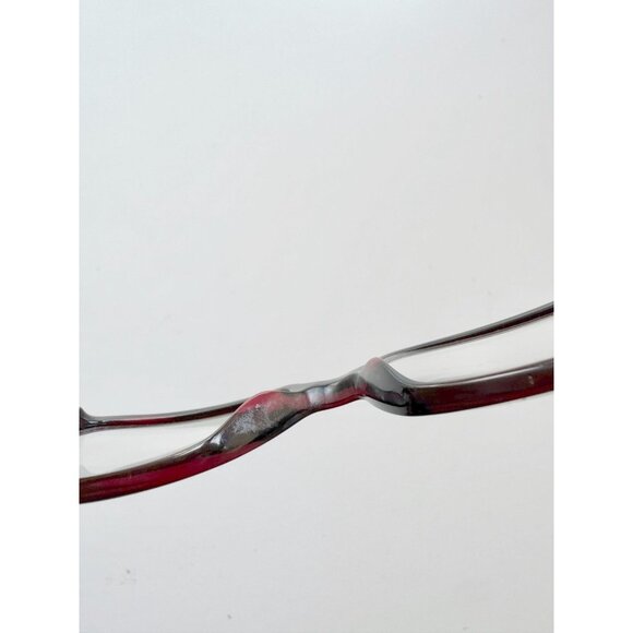 VERSACE 3174 Dark Maroon Red Acetate Plastic Full Frame Eyeglasses Glasses - Picture 10 of 15